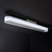 formschöne Rundung mit lichtverteilenden Kunststoff