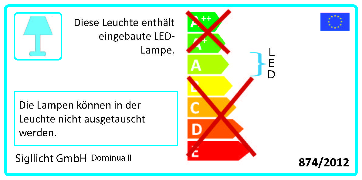 Dominua II LED Wand,-Deckenleuchte 24W