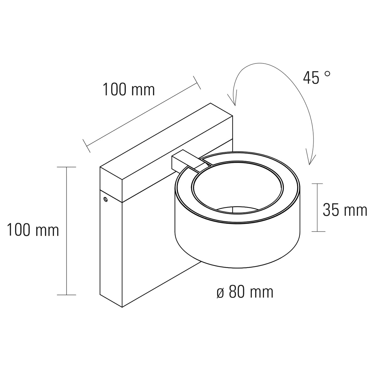 Dorinonua LED Wandleuchte 2 x 4W