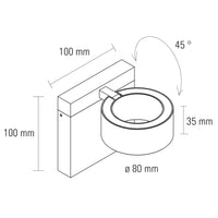 Dorinonua LED Wandleuchte 2 x 4W