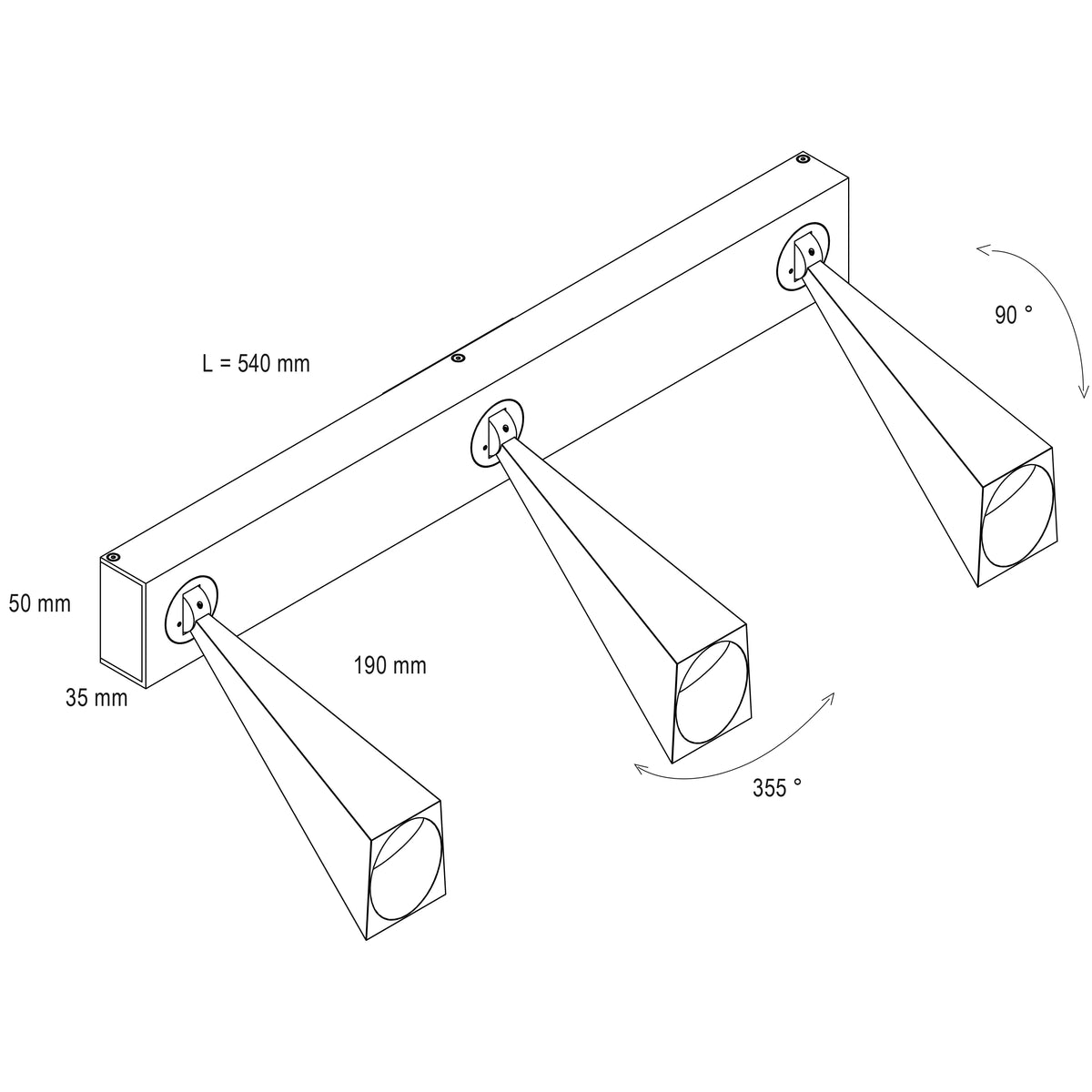 Lerion 12 III LED Wand,-Deckenleuchte 36W